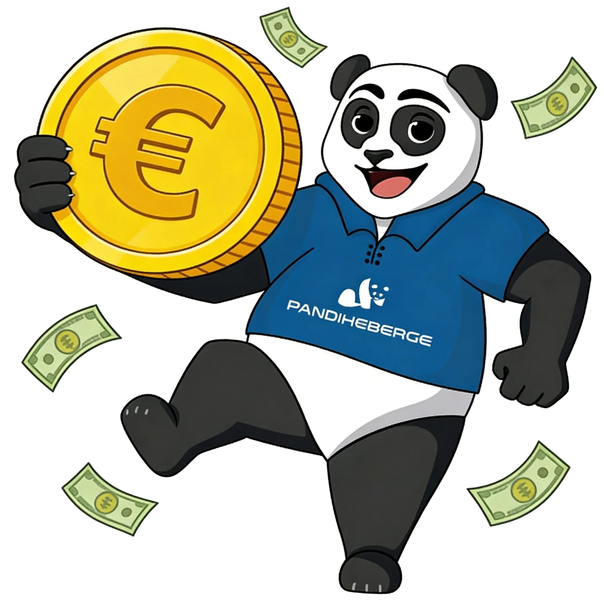 Panda mascotte programme d'affiliation PandiHéberge